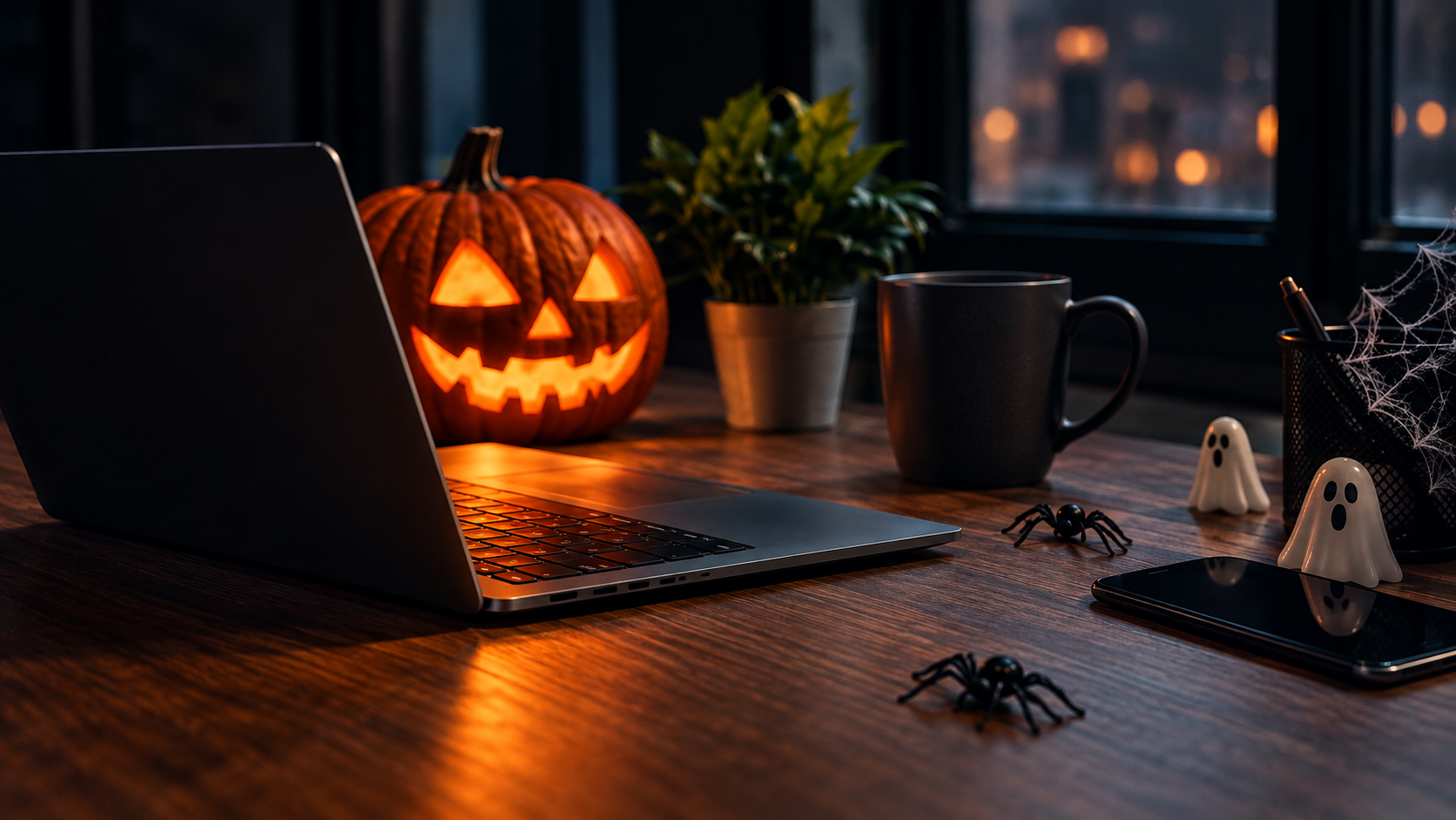 Halloween graphic for Gardner trick or treat blog